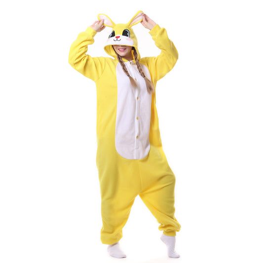 Oversized Women's Cartoon Animal One piece Pajamas