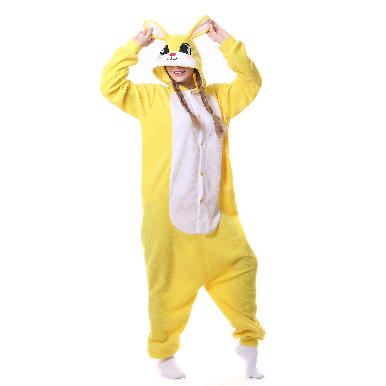 Oversized Women's Cartoon Animal One piece Pajamas