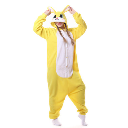 Oversized Women's Cartoon Animal One piece Pajamas