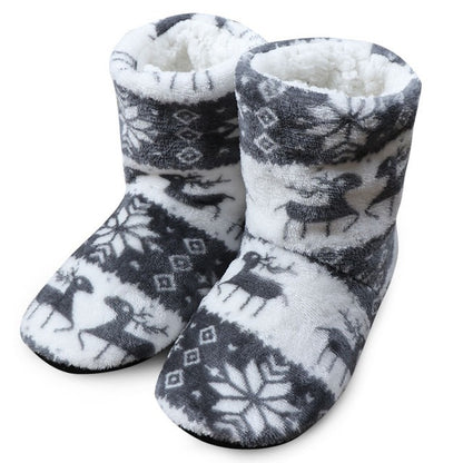 Christmas Warm Fur Slippers For Women