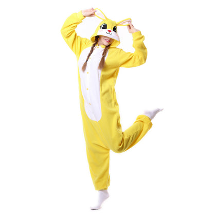 Oversized Women's Cartoon Animal One piece Pajamas