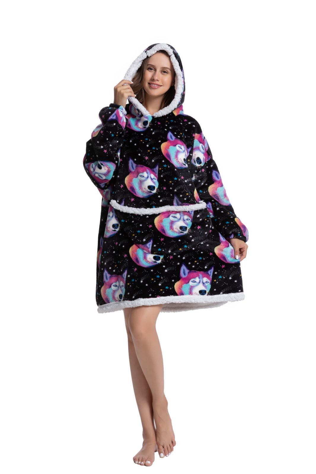 Hooded Pajamas TV Blankets Outdoor Warm Clothing
