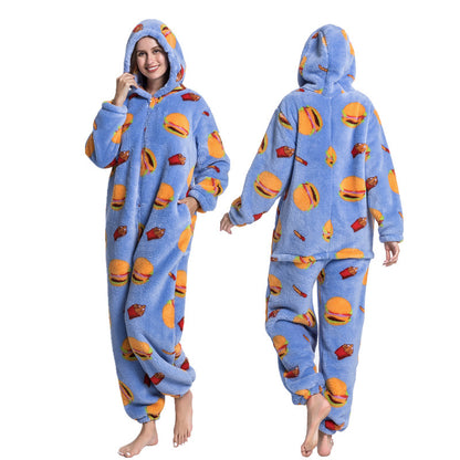 Multi Design printed  One Piece Pajamas