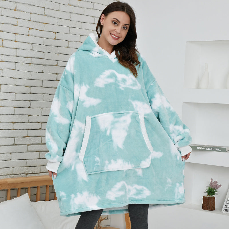 Wearable Blanket With Sleeves Winter Pullover